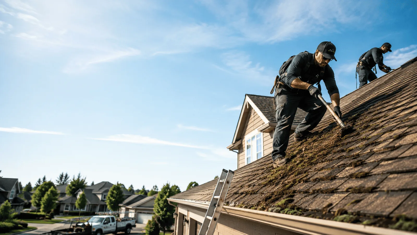 Roof Moss Removal in Oakford, IL near me